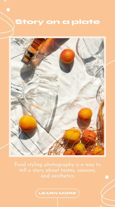 Instagram Story Video Generator for a Food Styling Photography Guide