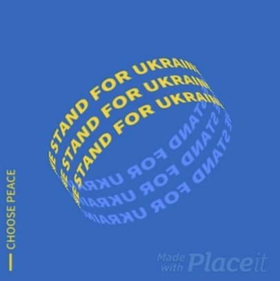 Instagram Post Video Maker Featuring a Solidarity Message for Ukraine with a Bending Effect 2268b 5091