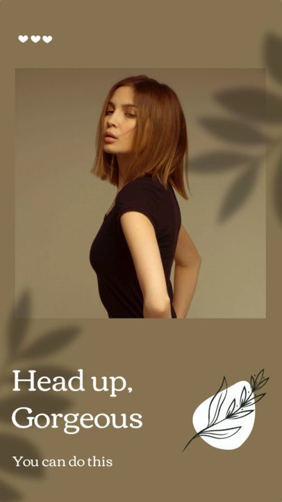 Inspirational Instagram Story Video Maker Featuring a Motivational Quote and Cool Animations