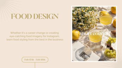 Intro Maker for a Video Inviting to a Food Design Event 5073