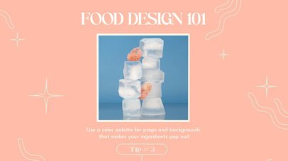Intro Video Maker Featuring Food Styling Tips and Minimal Graphics
