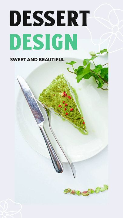 Simple Instagram Story Video Creator with a Dessert Design Theme 5079