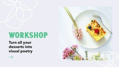 Intro Video Maker for a Food Styling Workshop Featuring Flower Doodles and a Minimal Aesthetic 5001