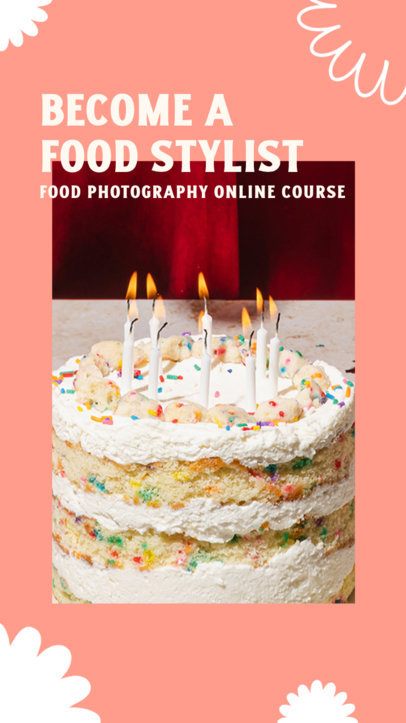 Instagram Story Video Template for a Food Styling Photography Course