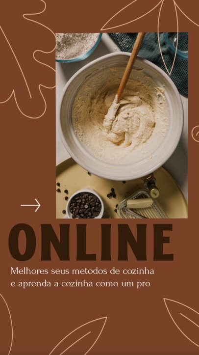 Instagram Story Video Creator to Promote an Online Food Design Course 4998