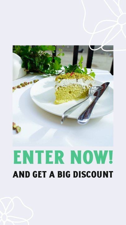 Instagram Story Video Generator With Floral Doodles and a Food Styling Theme 5007