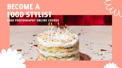 Intro Video Maker for a Food Photography Course with a Sweet Theme