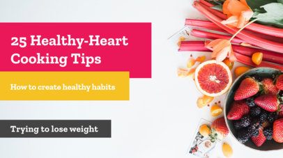 Intro Video Maker to Share Healthy Cooking Tips Featuring Sliding Transitions