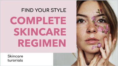 Minimalistic Intro Video Creator Featuring a Skincare Theme