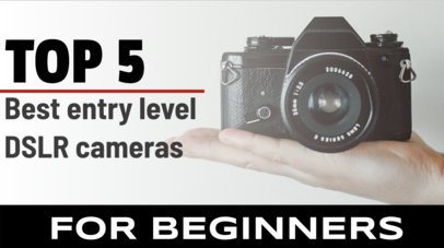 Intro Video Maker Featuring a Photography Theme and Simple Text Animations