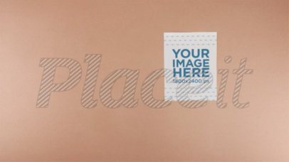 Flyer Flies in as a Paper Plane in Stop Motion on a Smooth Surface and Expands a13684