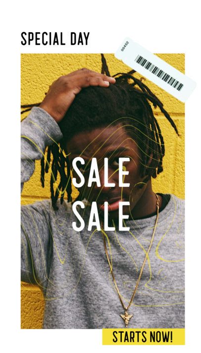 Modern Instagram Story Video Creator for a Cyber Monday Sale