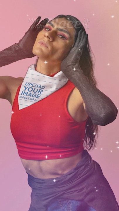 Pride-Themed Video Featuring Four Fabulous Models Wearing Bandanas