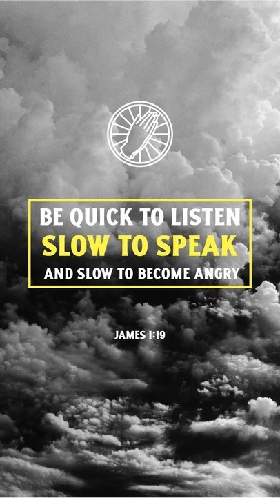 Instagram Story Video Maker with a Cloudy Background and a Bible Verse