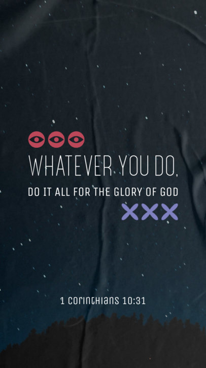 Minimal Instagram Story Video Generator with a Christian Theme and Modern Fonts