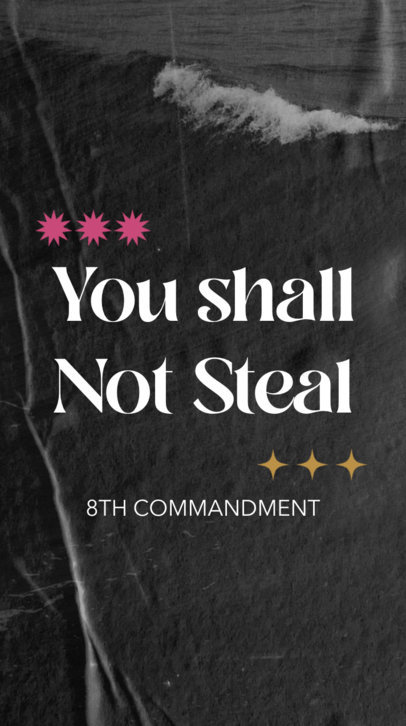 Modern Instagram Story Video Template Featuring a Christian Message 