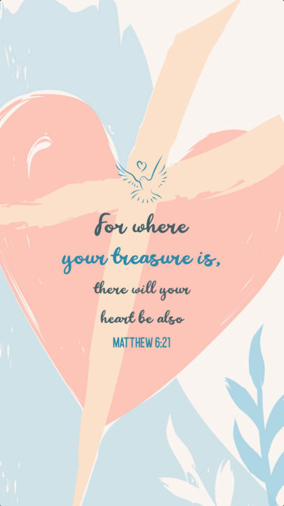 Colorful Instagram Story Video Generator Featuring a Christian Quote 