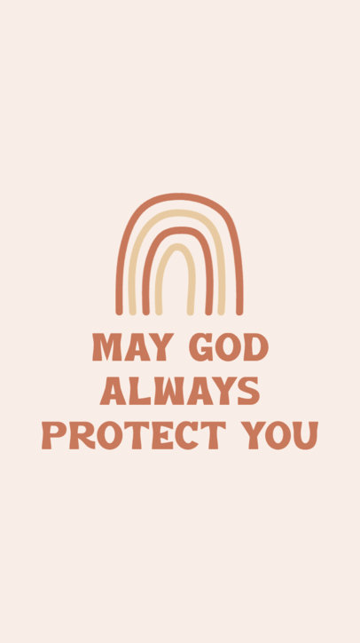Instagram Story Video Maker Featuring a Christian Quote with a Boho Style