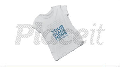 Four Tshirts Piling Up in Stop Motion on a White Surface a13278