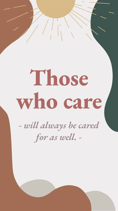 Boho Instagram Story Video Generator Featuring Colorful Graphics and a Christian Quote