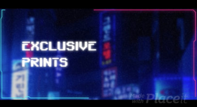 Video of a Graphic 3D Tee Featuring an Animated Sci-Fi Background 5402v