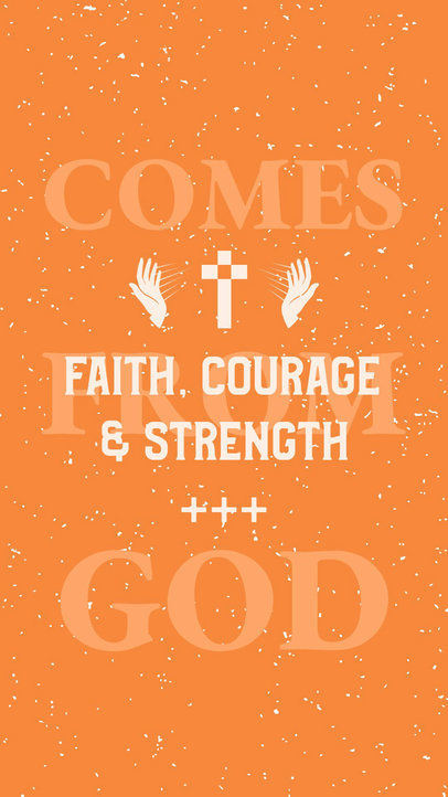 Instagram Story Video Maker Featuring a Christian Message and a Cross Icon 