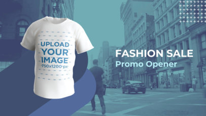 Video Featuring a Round-Neck 3D Spinning T-Shirt to Promote a Fashion Sale 
