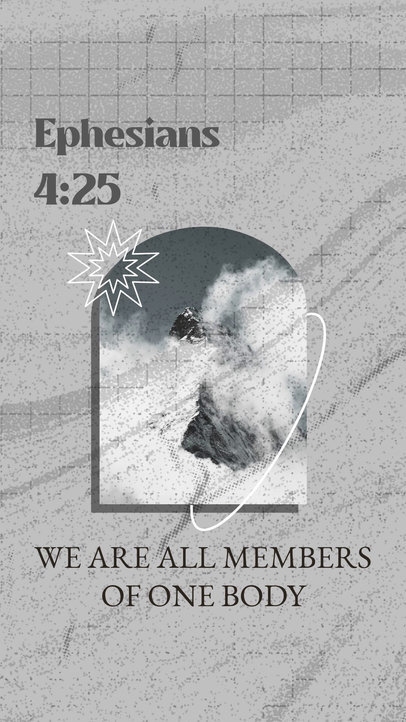 Religious Instagram Story Video Template Featuring a Biblical Verse