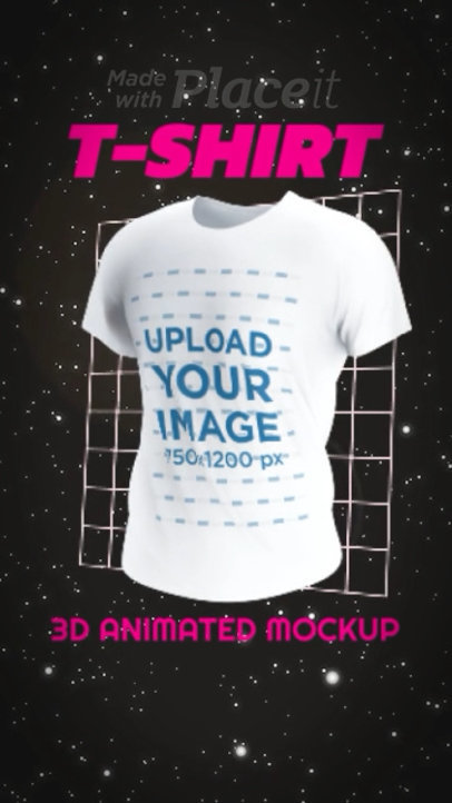 Video of a Ghosted 3D Man T-Shirt Featuring Cool Visual Effects 5511v