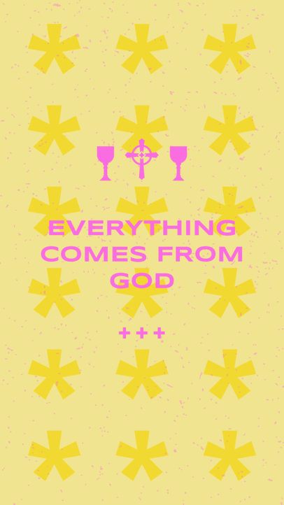 Instagram Story Video Maker Featuring a Christian Theme and a Background Pattern