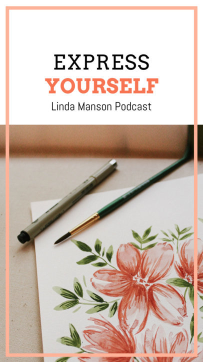 Instagram Story Video Maker to Promote a Podcast About Creativity