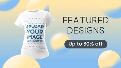 Video of a Spinning 3D Woman T-Shirt Featuring a Special Promo