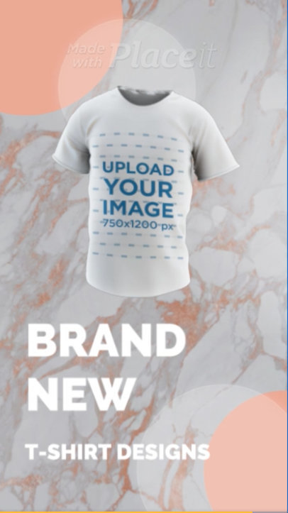 Video of a Ghosted 3D T-Shirt to Promote a New Apparel Collection