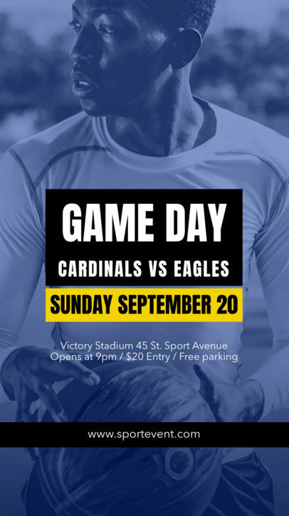 Sports-Themed Instagram Story Video Generator to Promote a Basketball Match 5467