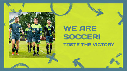 Intro Video Maker Featuring a Soccer Team Theme