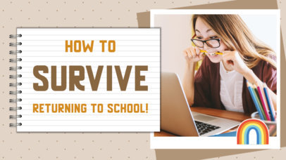 Intro Video Generator Featuring Tips to Survive School 5638