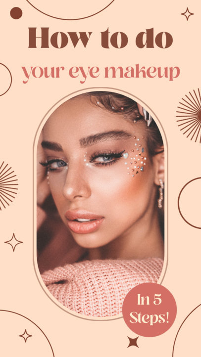 Beauty-Themed Instagram Story Video Template for an Eye Makeup Tutorial  5620
