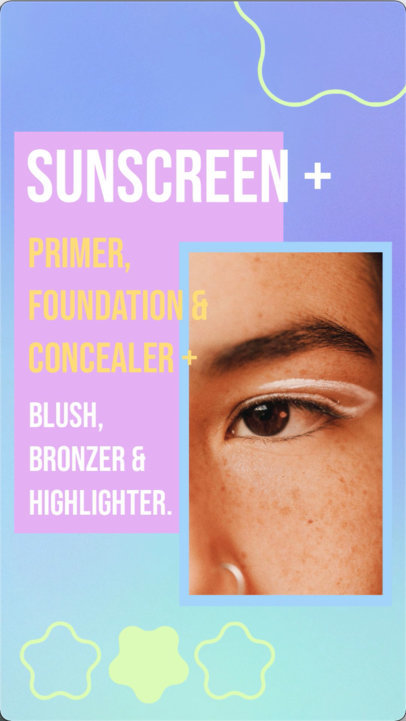 Beauty-Themed Instagram Story Video Template Featuring Skin-Care Products 5616