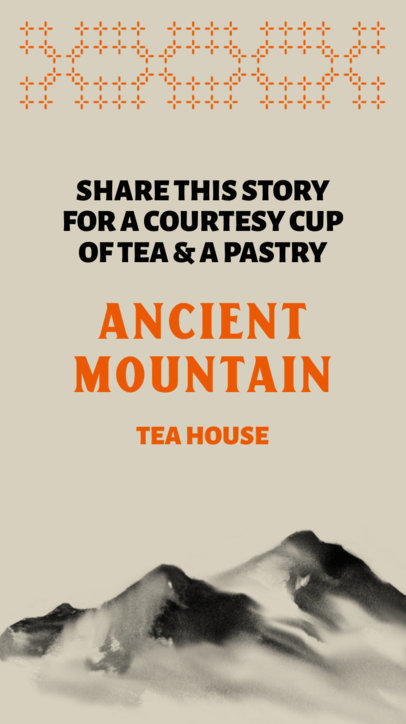 Promotional Instagram Story Video Maker for a Tea House Brand 5712