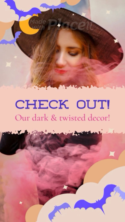 Halloween-Themed Instagram Story Video Creator With Decor Ideas