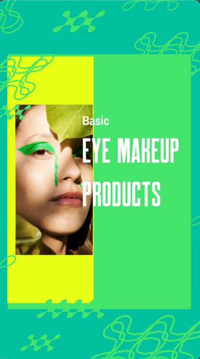 Instagram Story Video Creator Featuring Eye Makeup Products 5618