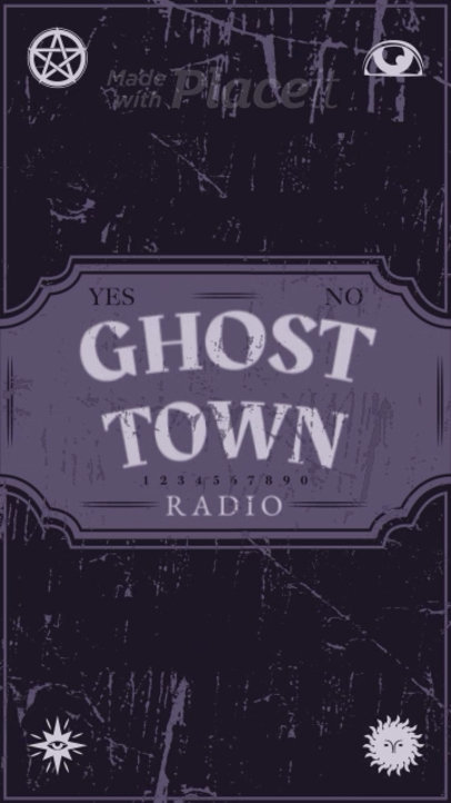 Instagram Story Video Template for a Horror-Themed Podcast Show 5549