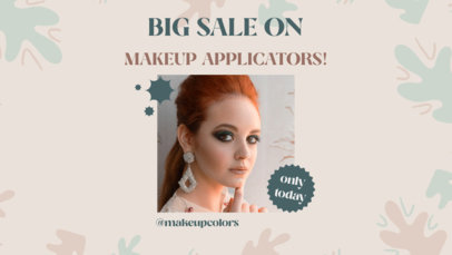 Beauty-Themed Intro Video Generator to Promote a Makeup Applicators Sale 5622