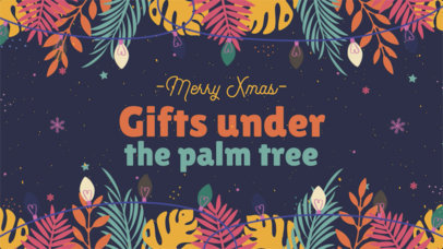 Intro Video Generator Featuring a Summer Christmas Theme