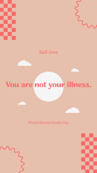 Mental Health-Themed Instagram Story Video Maker Featuring a Quote