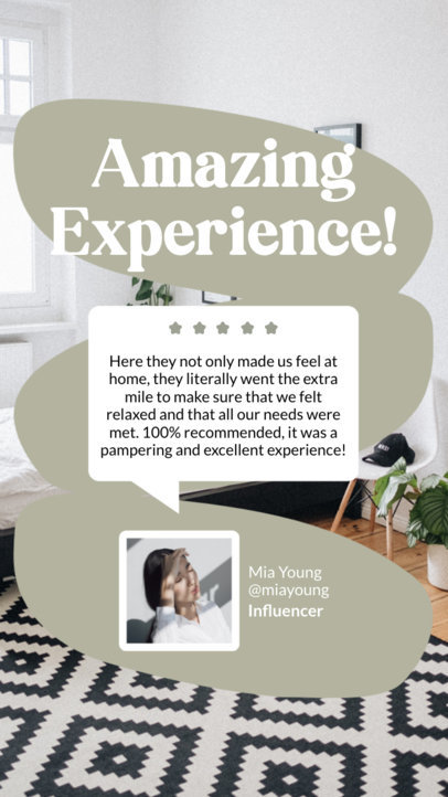 Customer Testimonial-Themed Instagram Story Video Maker Featuring a Five-Star Review 5756