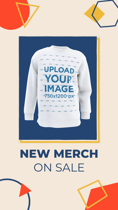 Sweatshirt Video to Promote a New Merch Sale