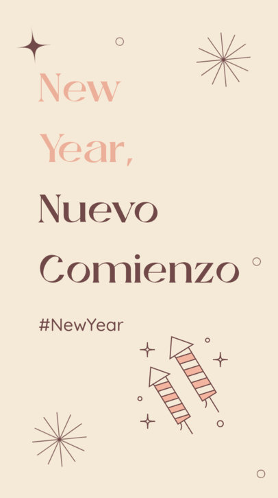 Holiday Instagram Story Video Creator for New Year's Day