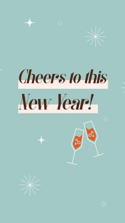 Instagram Story Video Creator Featuring an Animated Quote for New Year's Eve 5924