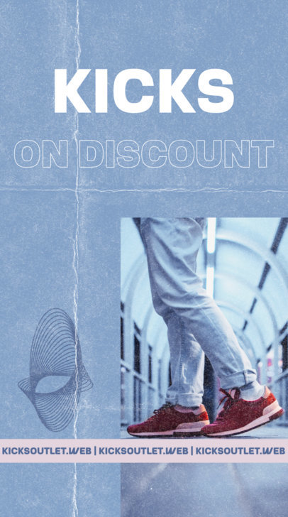 Footwear-Themed Instagram Story Video Creator to Promote a Sneakers Sale
